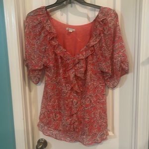 V neck causal dress shirt